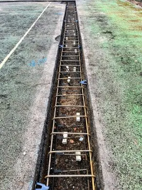image of foundations having been dug