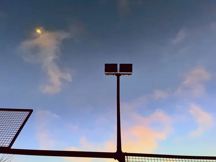 image of a padel court light