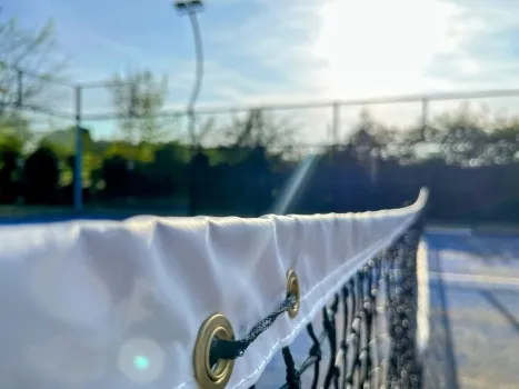 image of a padel court net